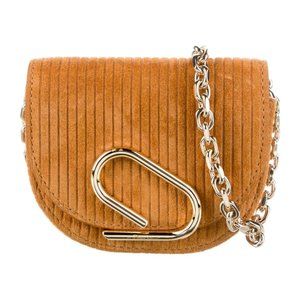 3.1 Phillip Lim Mini Alix Mustard Leather Card Case On Chain Women's Handbag